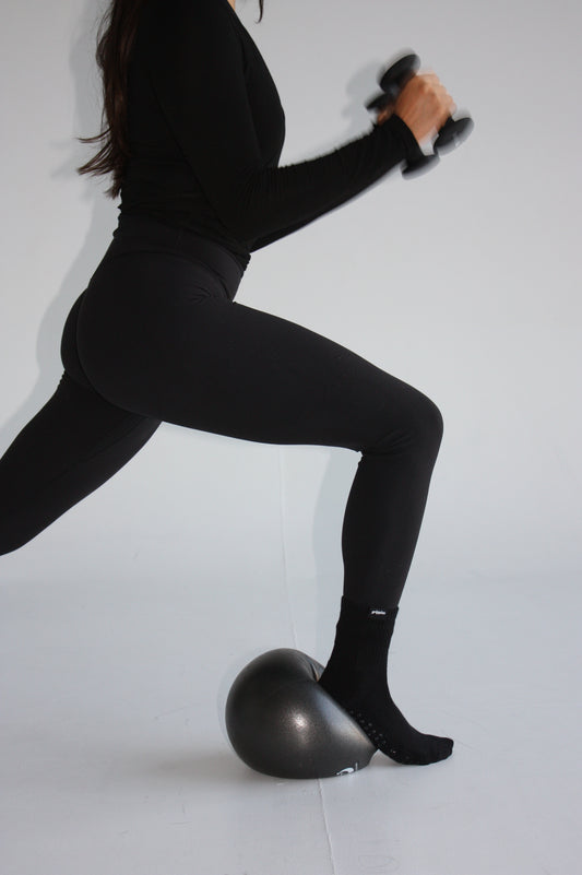 Midnight Black Grip Sock